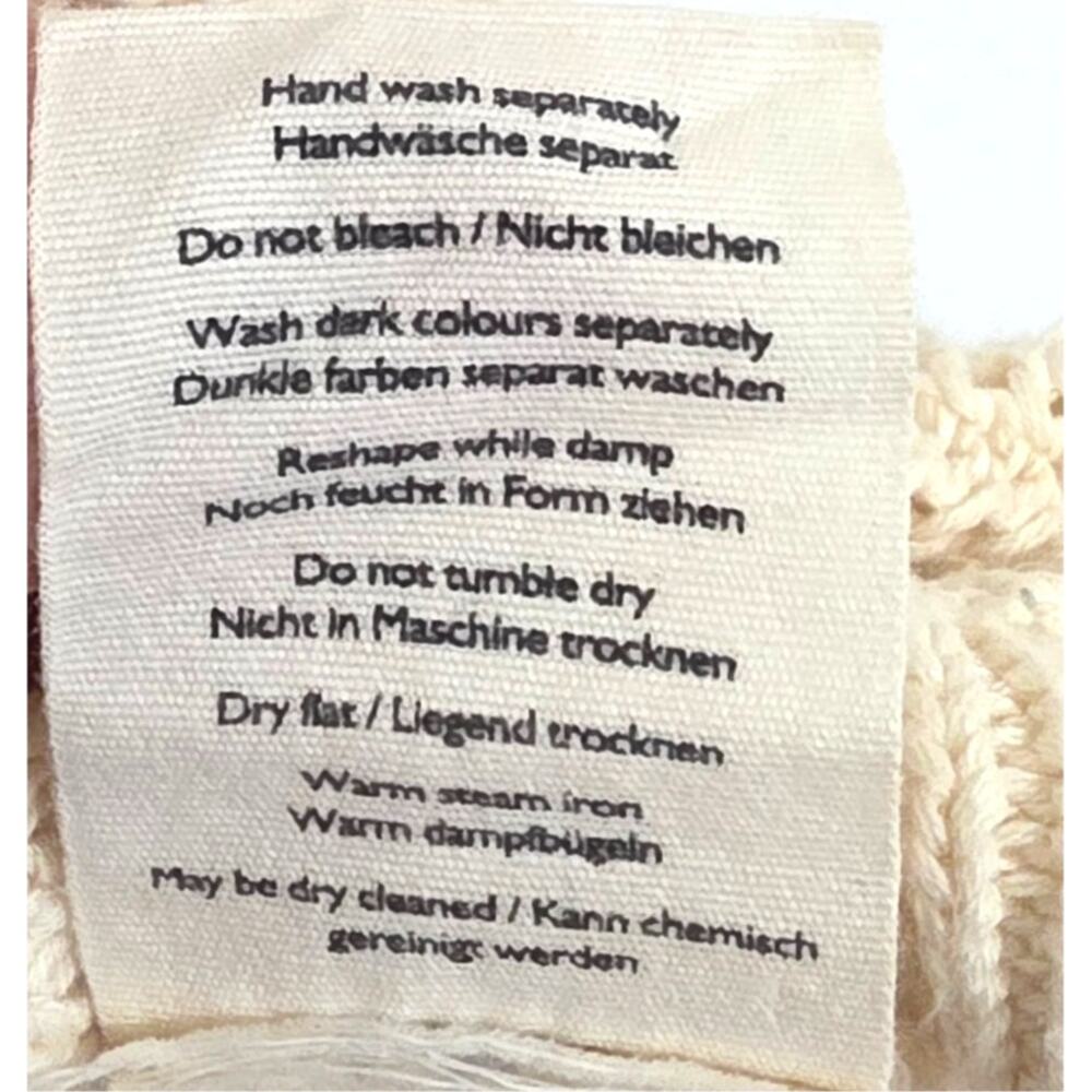 POETRY Crochet Stitch Organic Cotton Sweater Ecru 12 - Picture 7 of 10